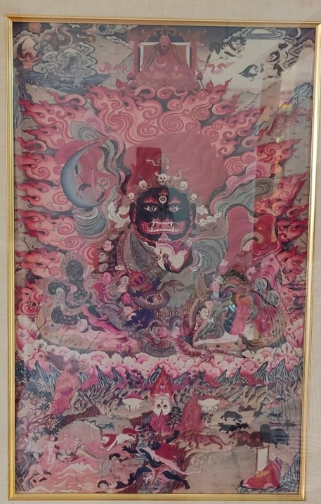 黑袍金剛護法（唐卡）