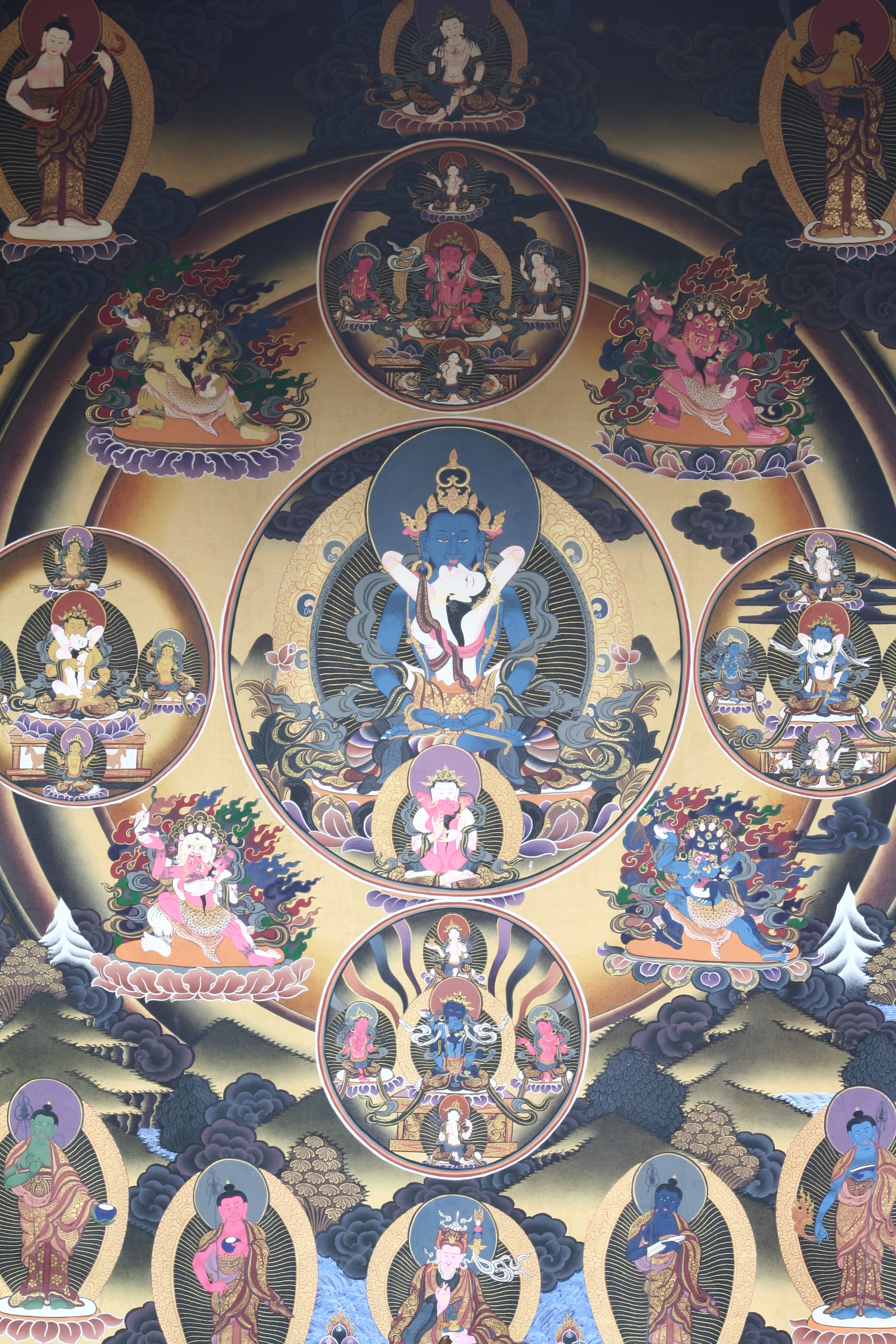 文武百尊寂靜尊（唐卡）